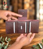 Vanguard Trifold Wallet with Card Holder laid flat front view