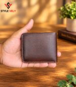 Vector Bifold Wallet Brown back view