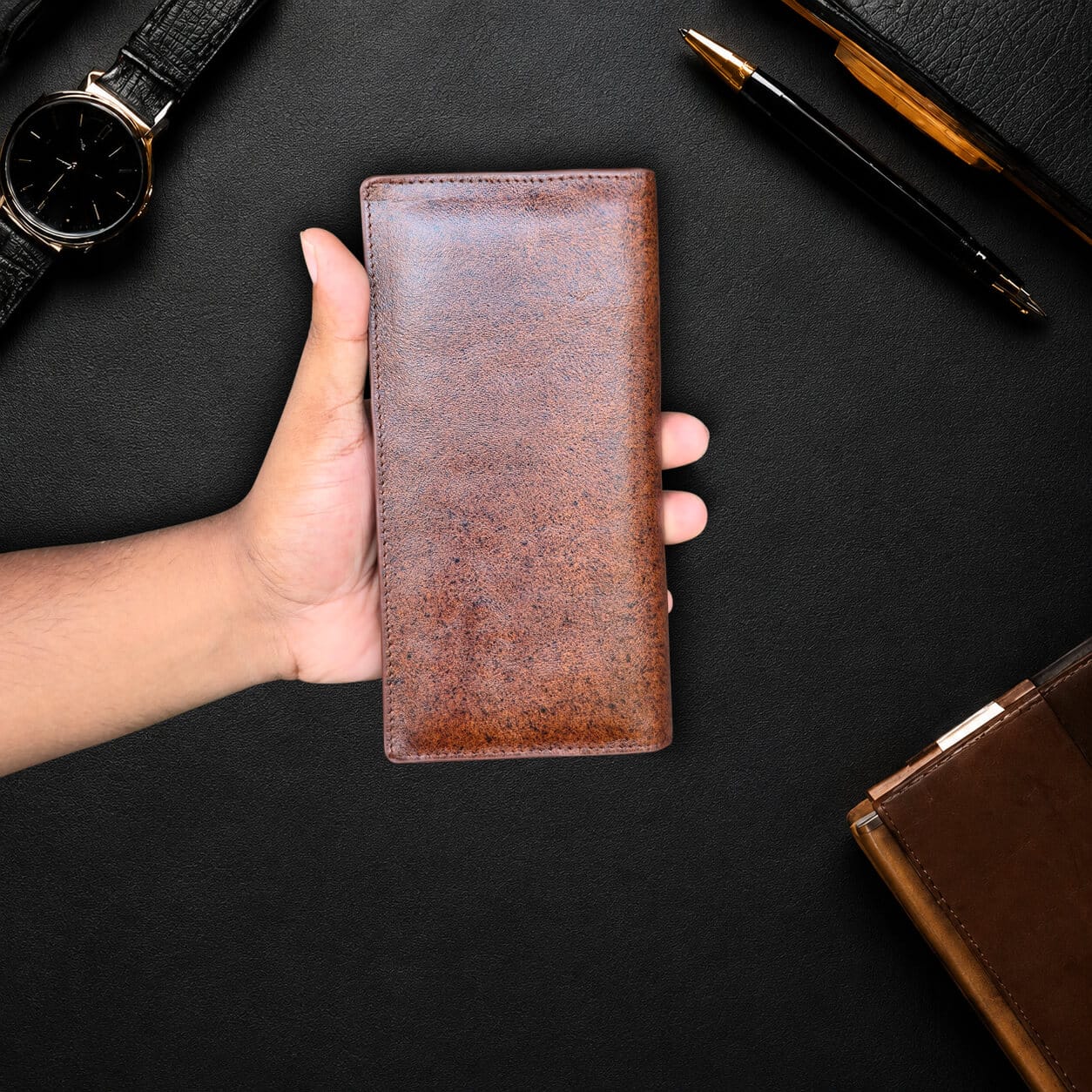 Stylevely Majestic Long Wallet (Brown) - Image 5