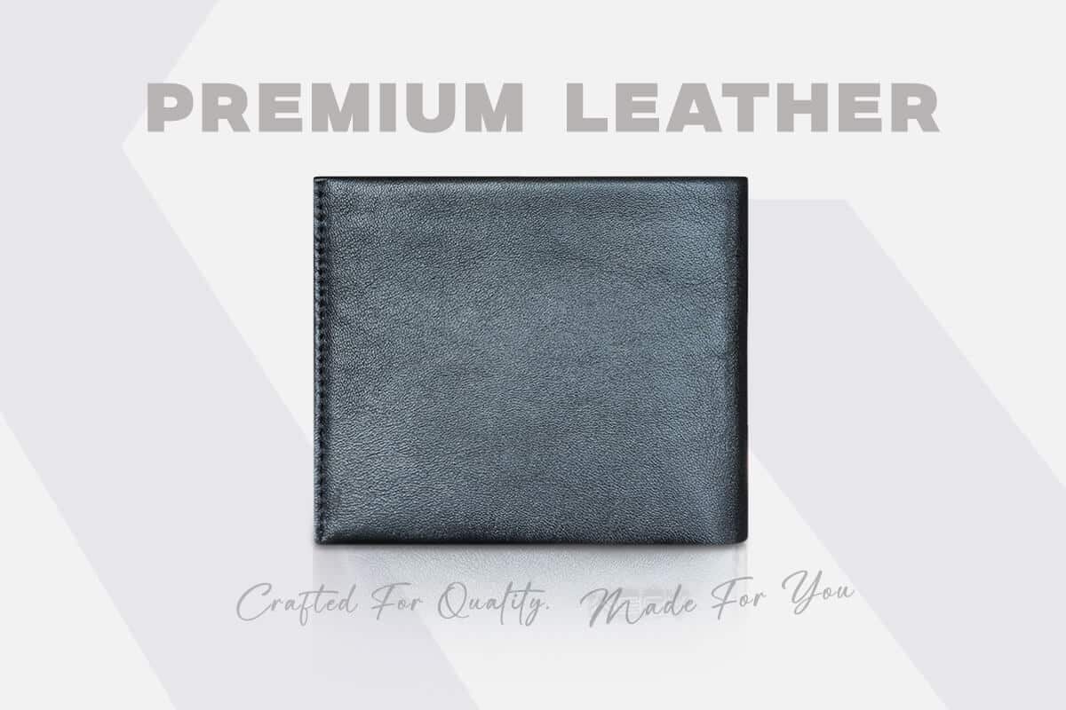 Alpha Bifold Wallet – Premium Black Leather - Image 2