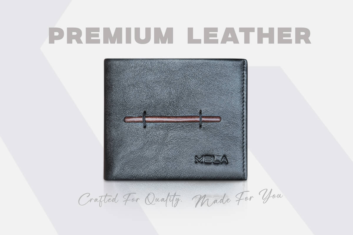 Alpha Bifold Wallet – Premium Black Leather SV-WL234 back inner
