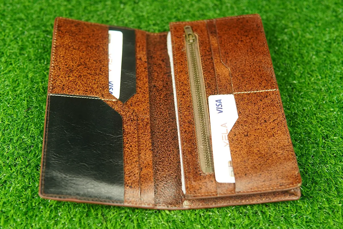 Original Grain Leather Long Wallet SV-LW233 Budget king - Image 2