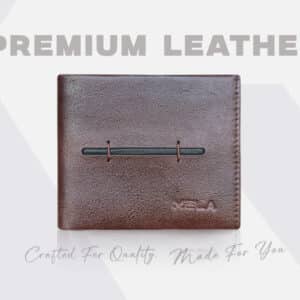 Stylevely Alpha Bifold Wallet – Premium Brown Leather